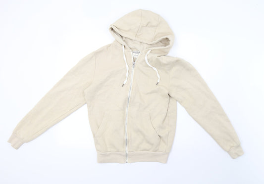 Mens UK Size XS Cedar Wood State Beige Full Zip Hoodie