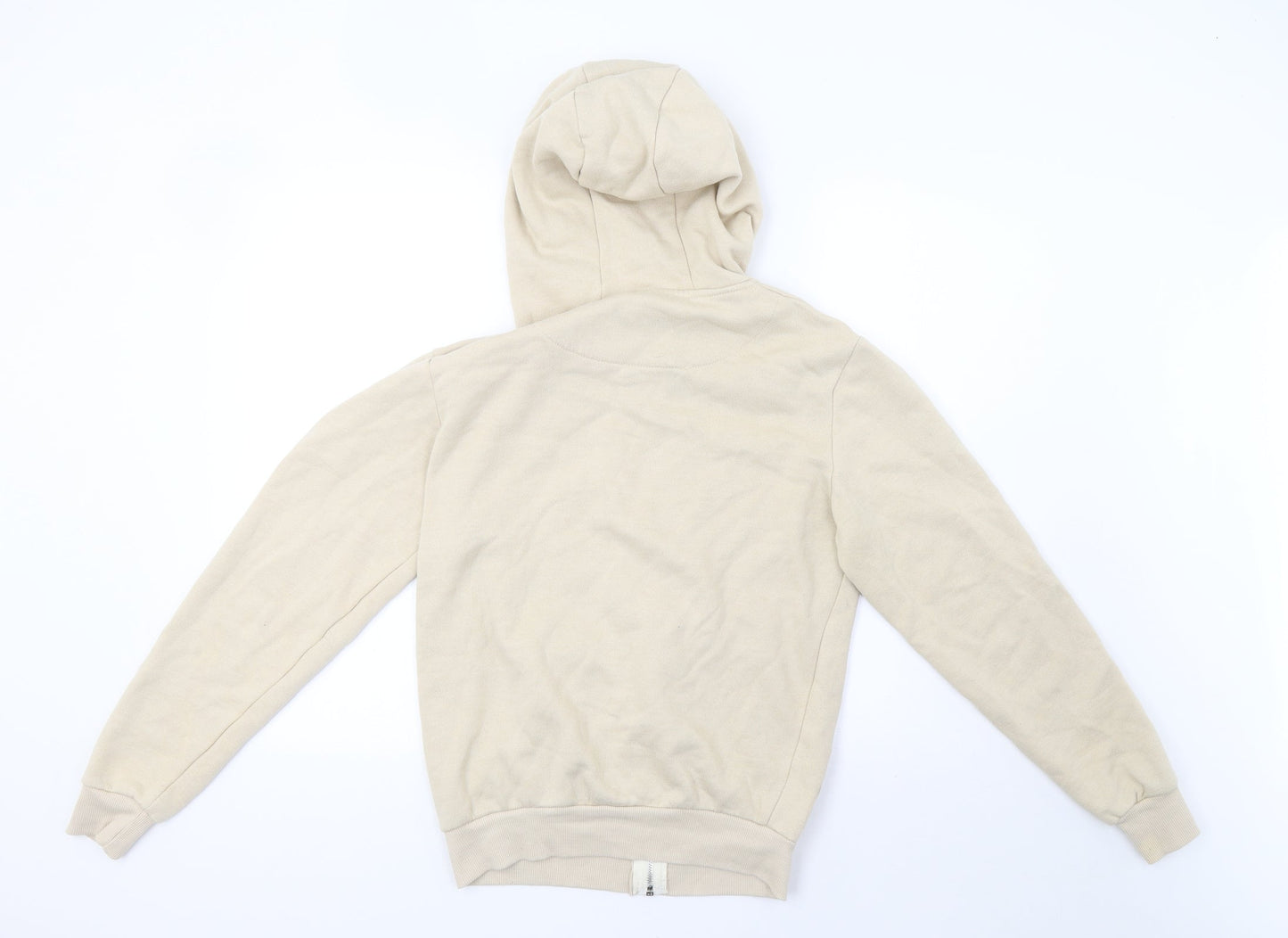 Mens UK Size XS Cedar Wood State Beige Full Zip Hoodie