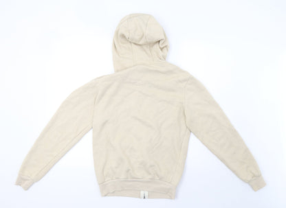 Mens UK Size XS Cedar Wood State Beige Full Zip Hoodie