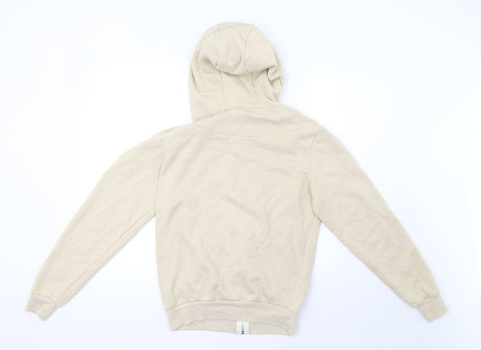 Mens UK Size XS Cedar Wood State Beige Full Zip Hoodie