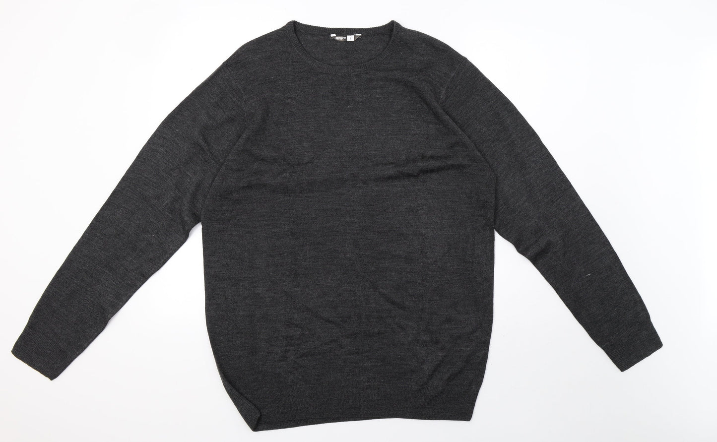 Mens UK Size L pep&co Grey Pullover Sweatshirt