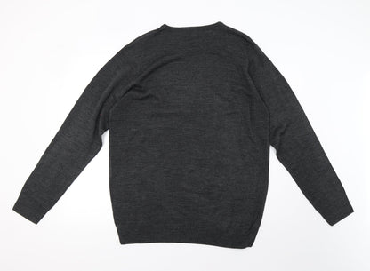 Mens UK Size L pep&co Grey Pullover Sweatshirt