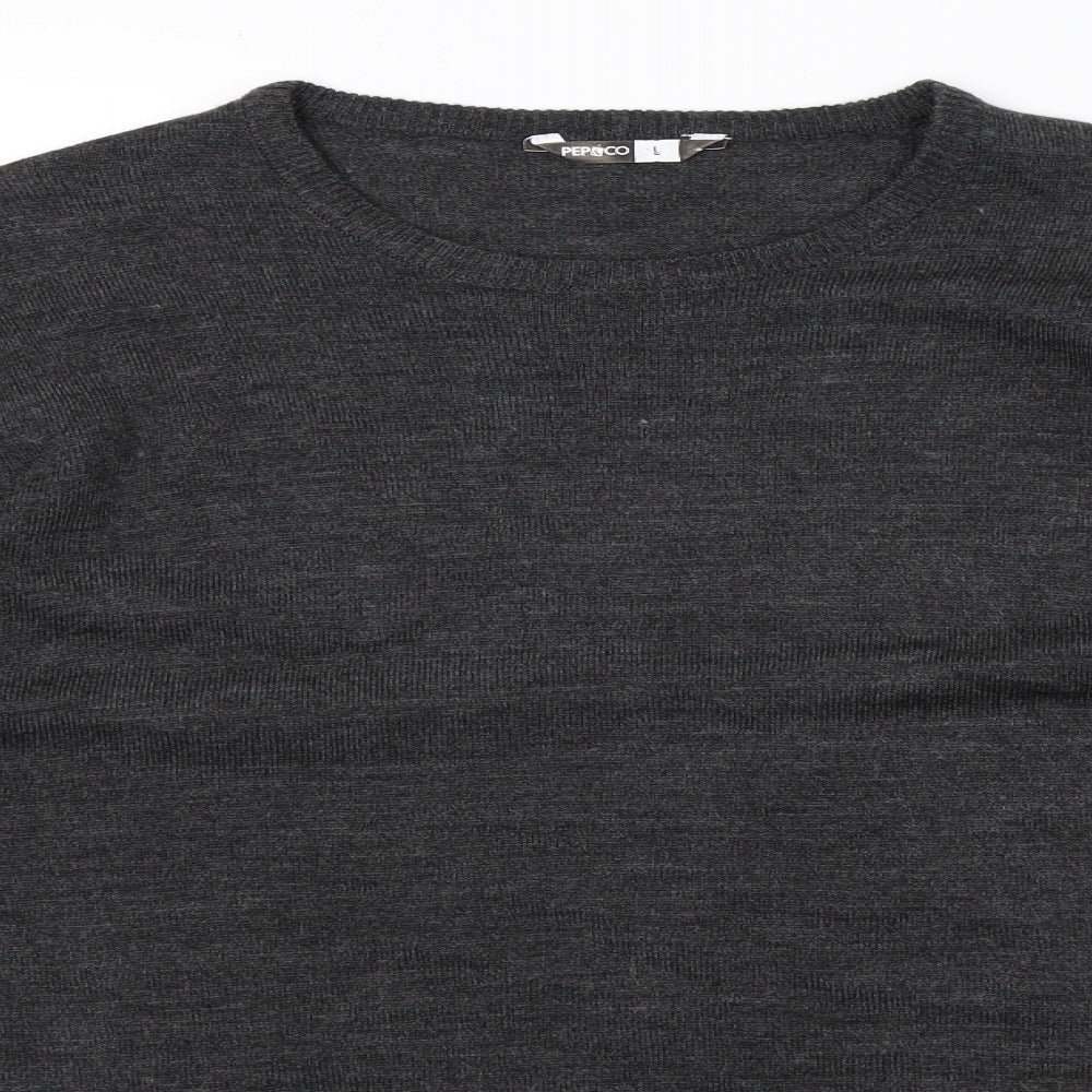 Mens UK Size L pep&co Grey Pullover Sweatshirt