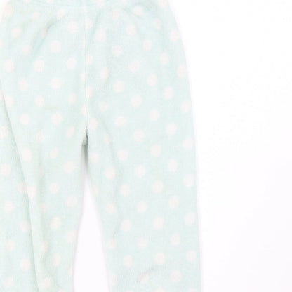 Primark Girls Green Polka Dot   Pyjama Pants Size 7-8 Years