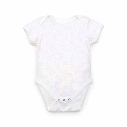F&F Girls White Polka Dot  Babygrow One-Piece Size 9-12 Months