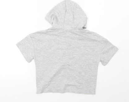 Primark Girls Grey   Pullover Hoodie Size 7-8 Years