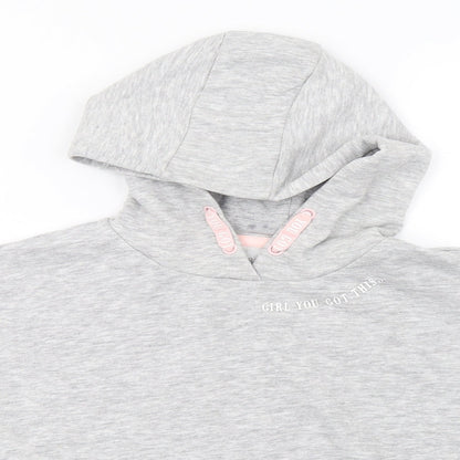 Primark Girls Grey   Pullover Hoodie Size 7-8 Years