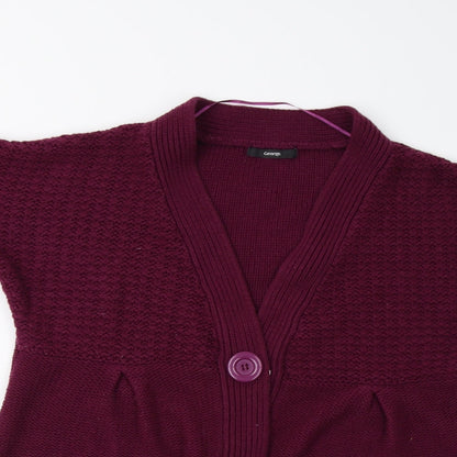 George Womens Purple  Knit Cardigan Jumper Size 18