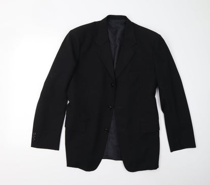 Mens UK Size 36 Preworn Regular Black Suit Jacket