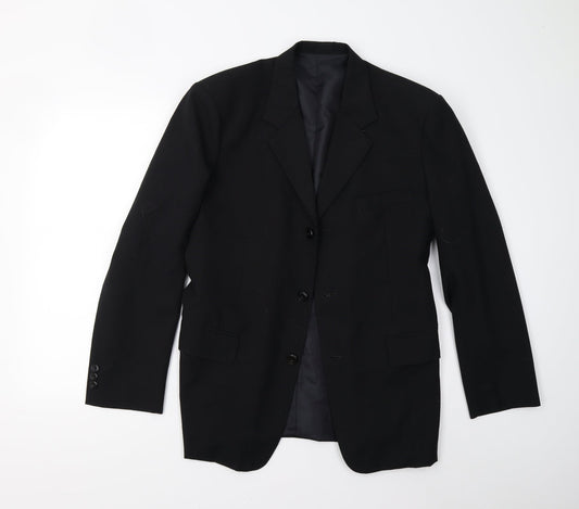Mens UK Size 36 Preworn Regular Black Suit Jacket