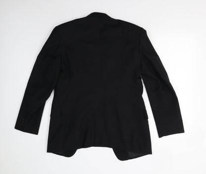 Mens UK Size 36 Preworn Regular Black Suit Jacket