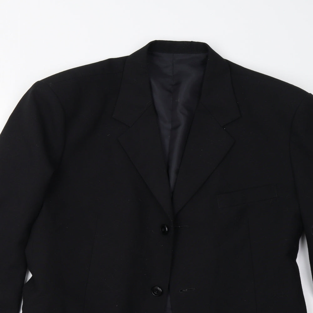 Mens UK Size 36 Preworn Regular Black Suit Jacket