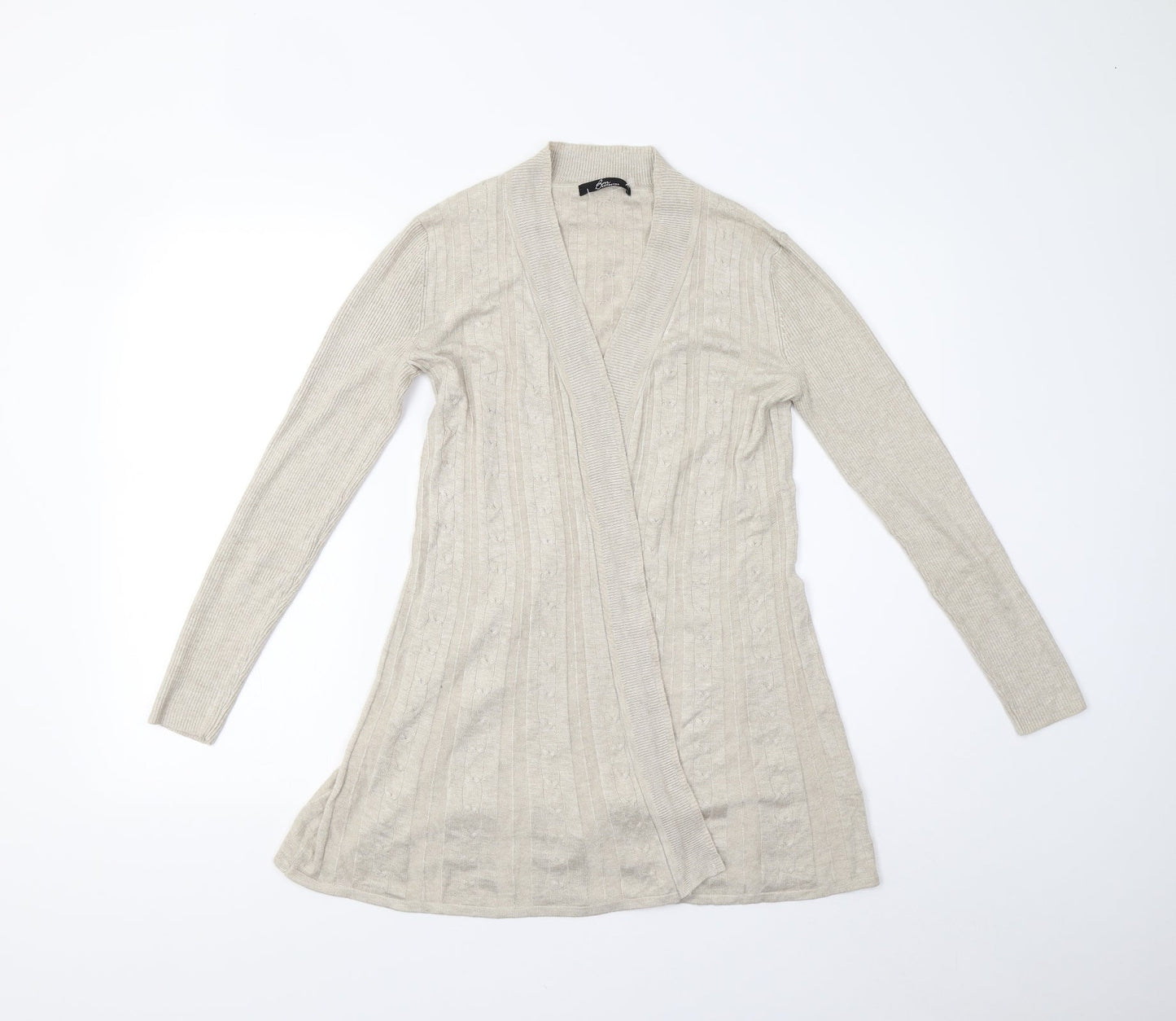 Womens UK Size XS BM Collection Beige Cardigan Jumper