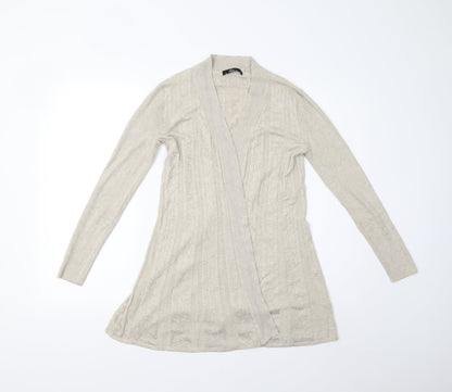 Womens UK Size XS BM Collection Beige Cardigan Jumper