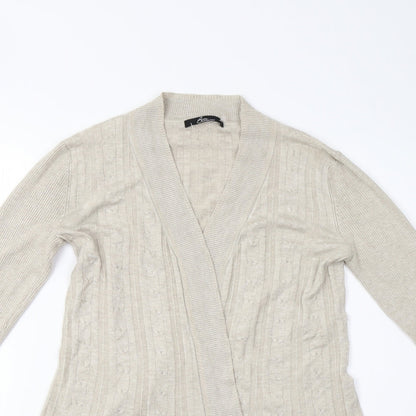 Womens UK Size XS BM Collection Beige Cardigan Jumper