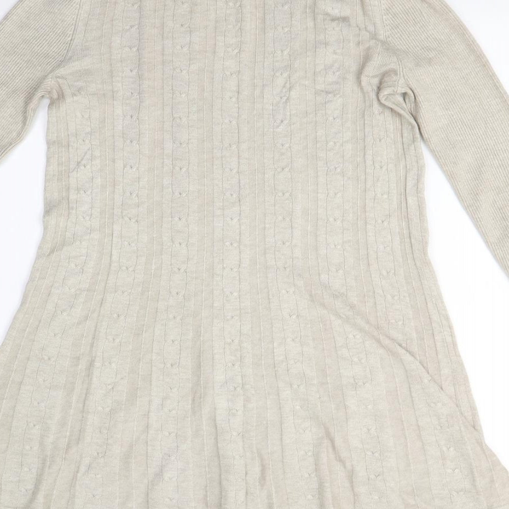 Womens UK Size XS BM Collection Beige Cardigan Jumper