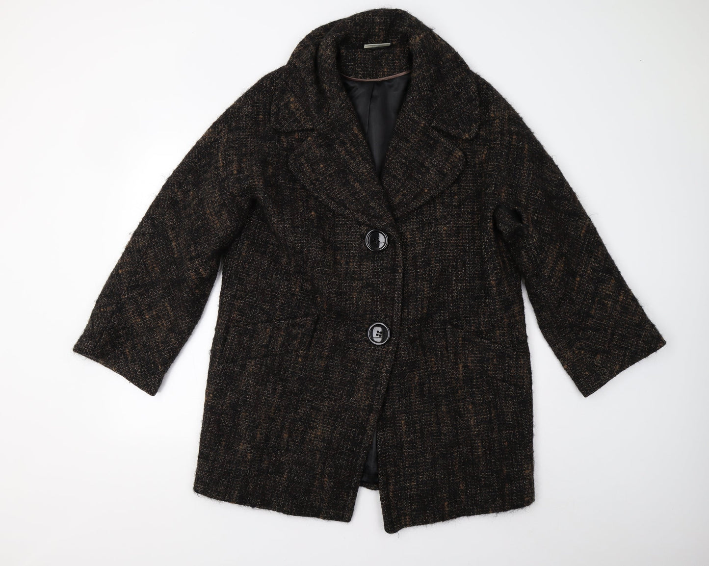 Womens UK Size M Wallis Brown Overcoat