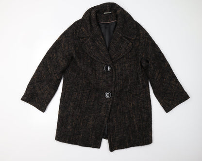 Womens UK Size M Wallis Brown Overcoat