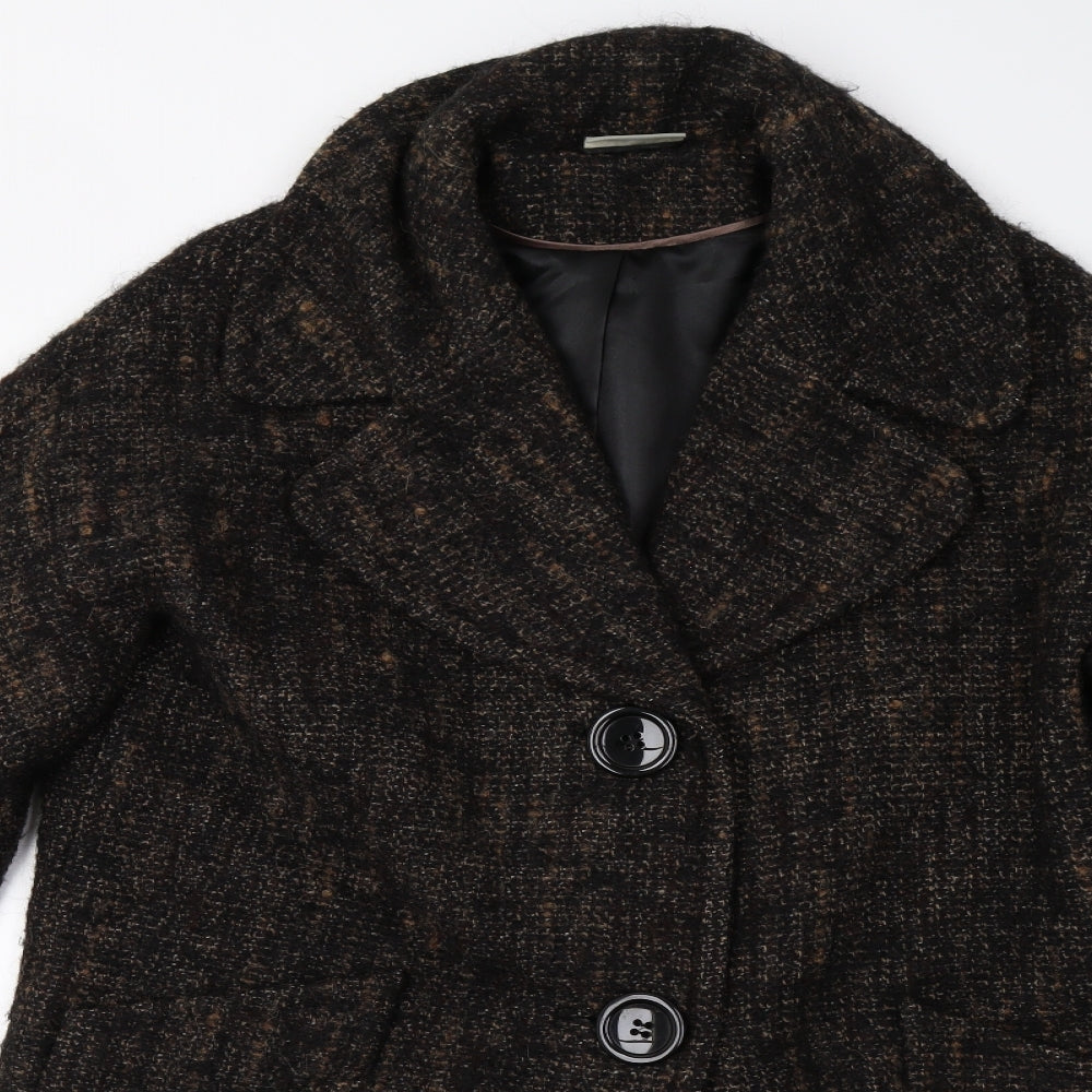 Womens UK Size M Wallis Brown Overcoat