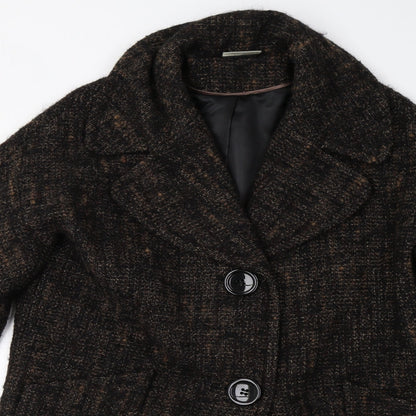 Womens UK Size M Wallis Brown Overcoat