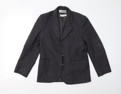 Womens UK Size S Preworn Regular Grey Suit Jacket