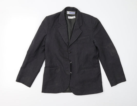 Womens UK Size S Preworn Regular Grey Suit Jacket