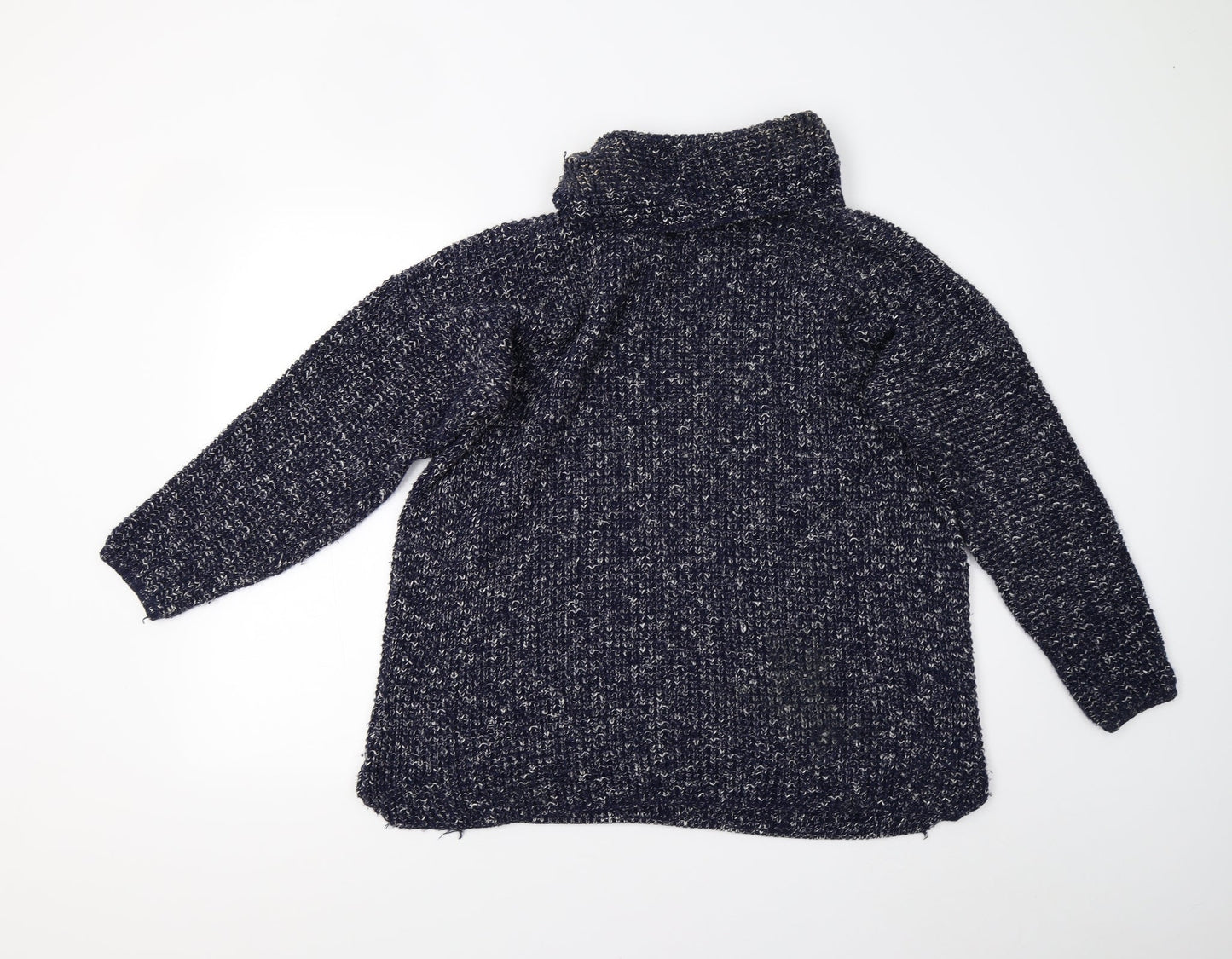 Boohoo Womens Blue  Knit Pullover Jumper Size M