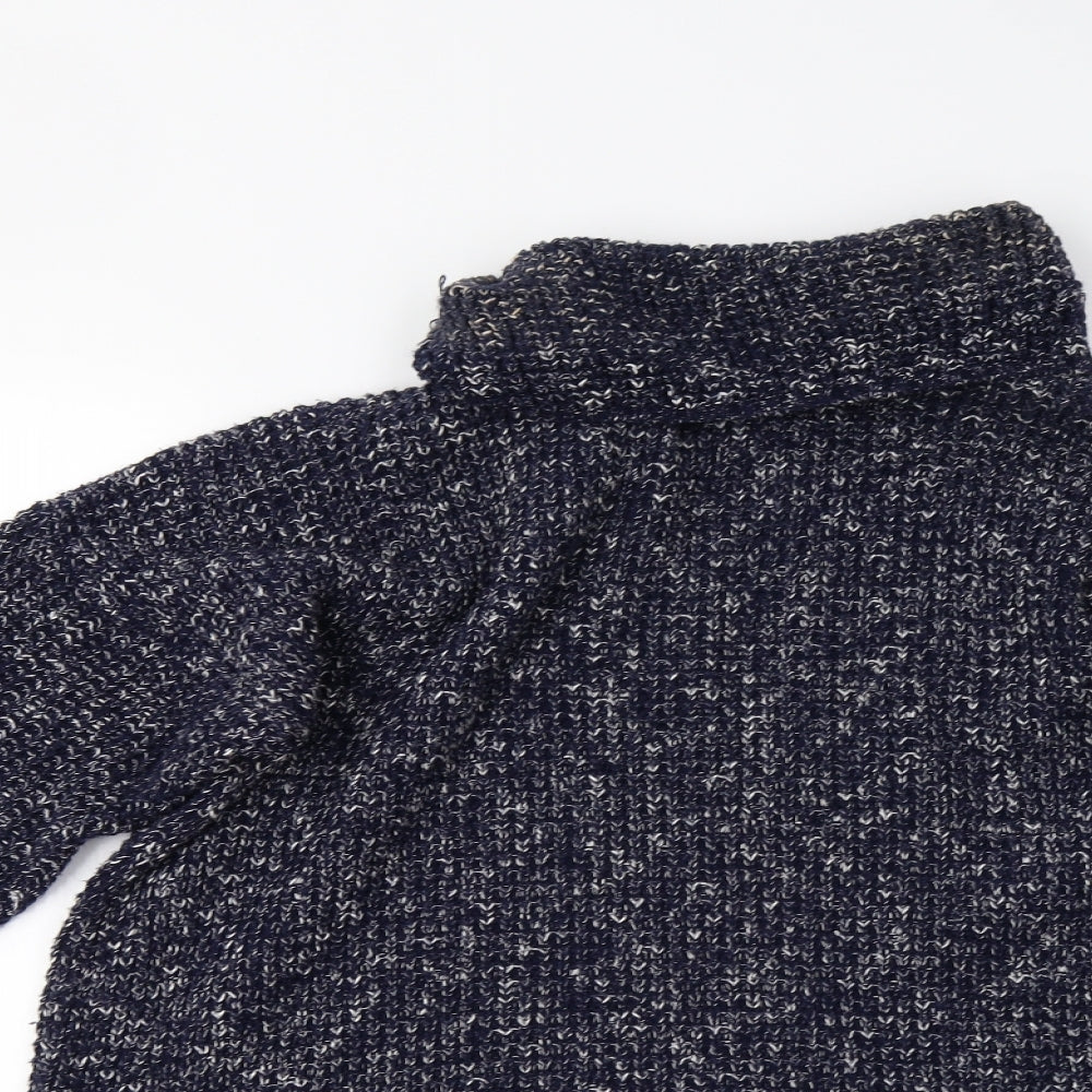 Boohoo Womens Blue  Knit Pullover Jumper Size M