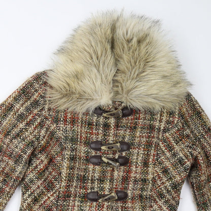 Womens UK Size S Per Una Brown Overcoat