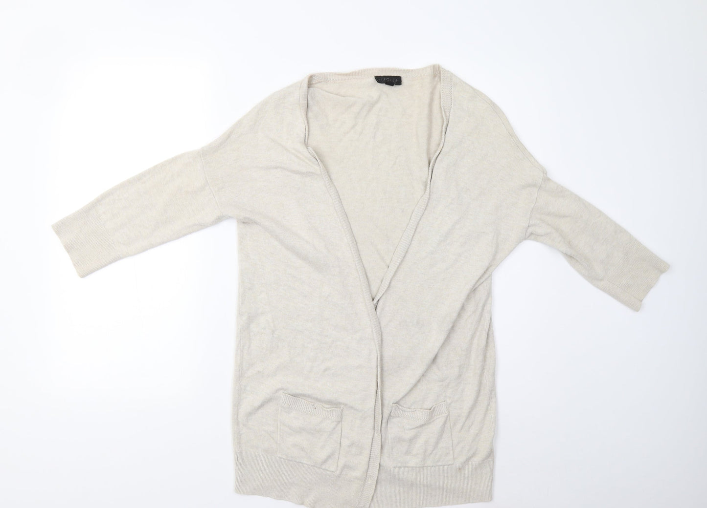 Womens UK Size 10 Topshop Beige Cardigan Jumper