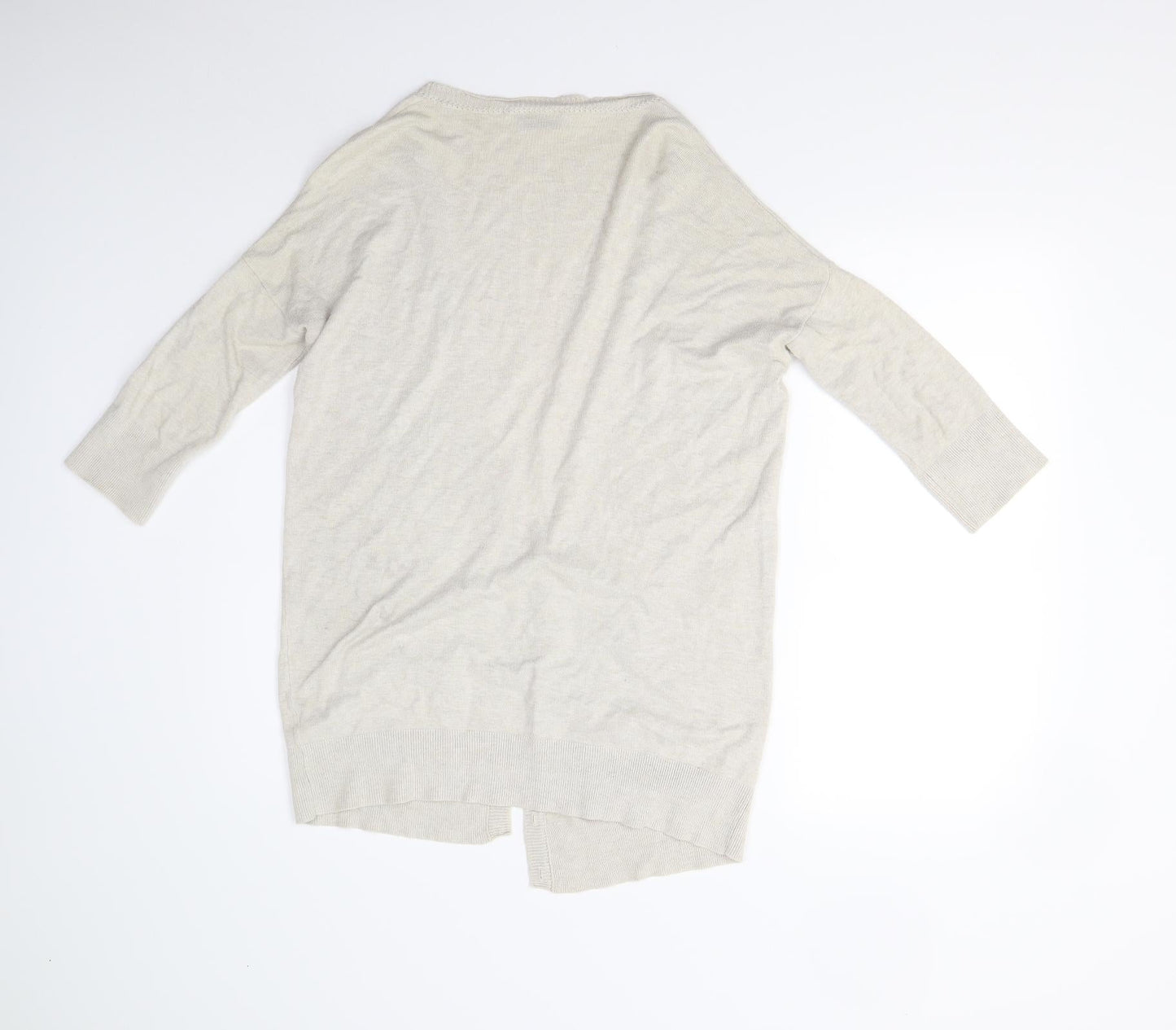 Womens UK Size 10 Topshop Beige Cardigan Jumper