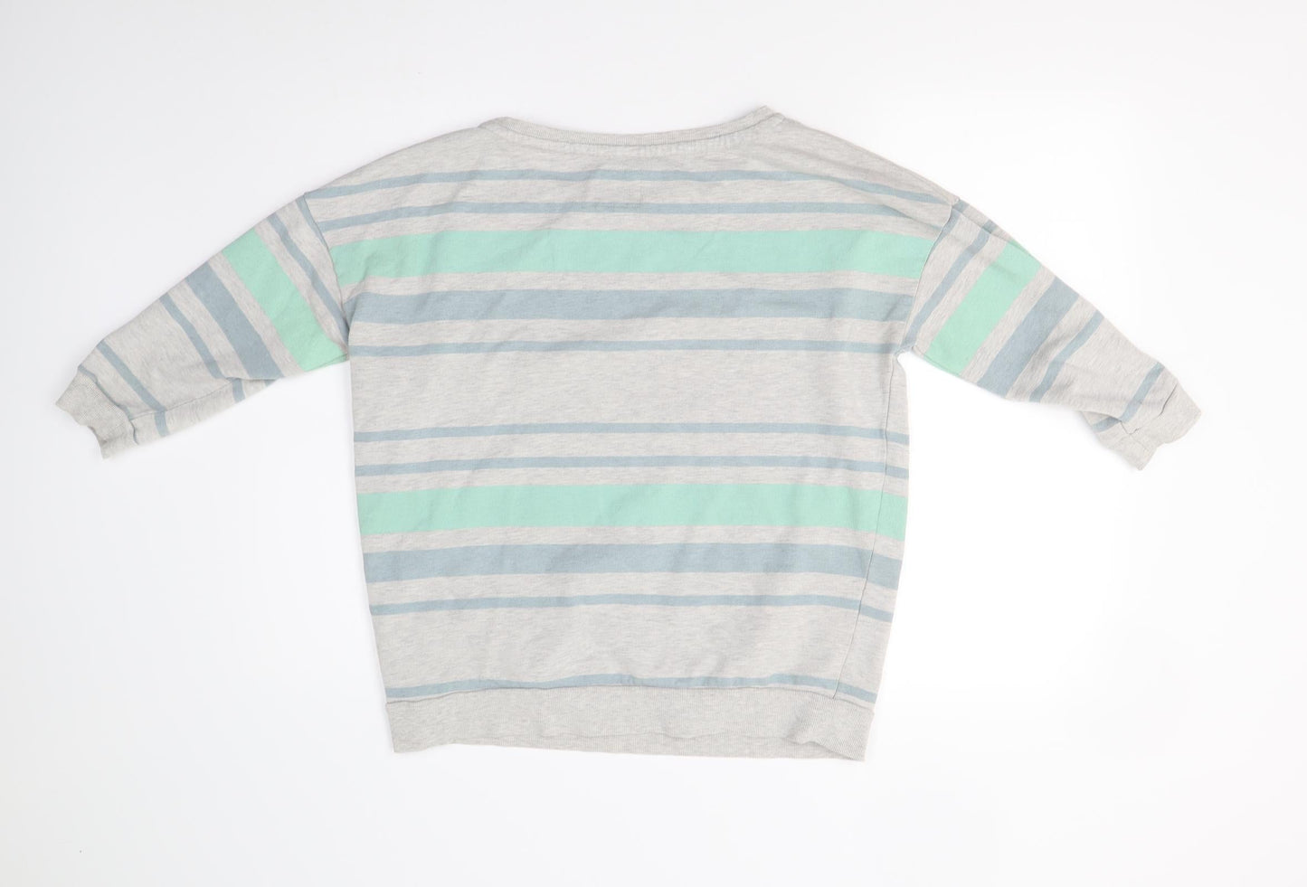 Soulcal & Co Womens Grey Striped  Pullover Sweatshirt Size S