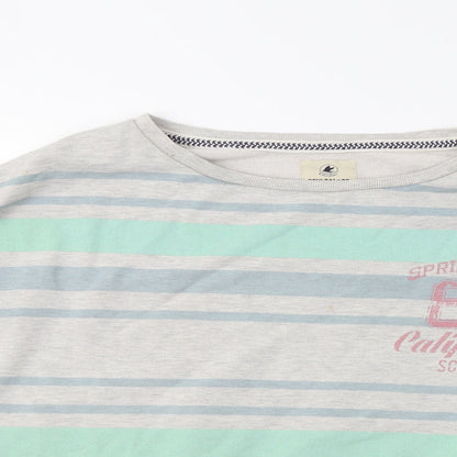 Soulcal & Co Womens Grey Striped  Pullover Sweatshirt Size S