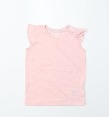 Lupila Girls Pink   Basic T-Shirt Size 12-18 Months