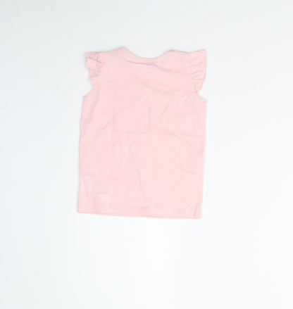 Lupila Girls Pink   Basic T-Shirt Size 12-18 Months