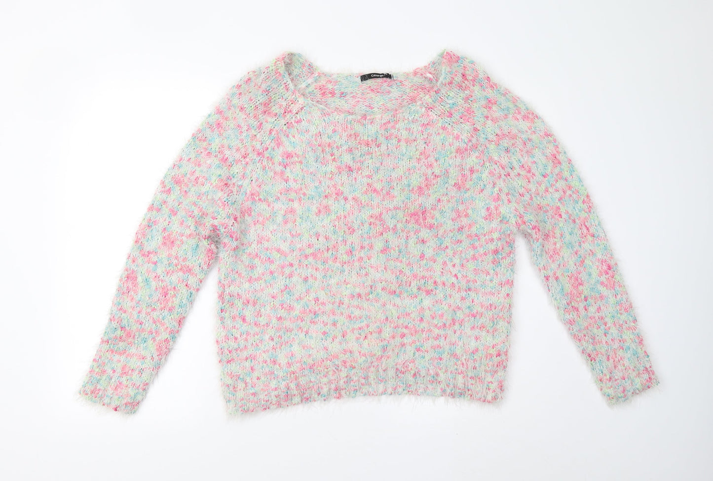 George Womens Multicoloured  Knit Pullover Jumper Size 16