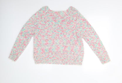 George Womens Multicoloured  Knit Pullover Jumper Size 16