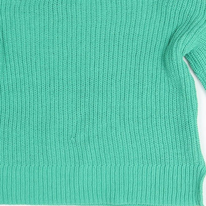 Womens UK Size 8 Very Green Pullover Jumper