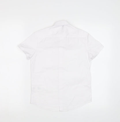 George Girls White   Basic Button-Up Size 7-8 Years