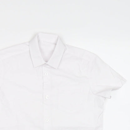 George Girls White   Basic Button-Up Size 7-8 Years