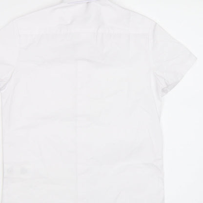 George Girls White   Basic Button-Up Size 7-8 Years