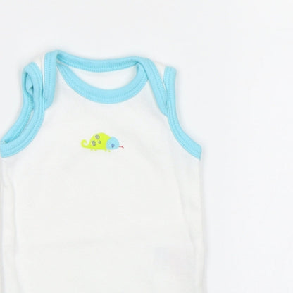 Mothercare Baby White   Romper One-Piece Size 0-3 Months