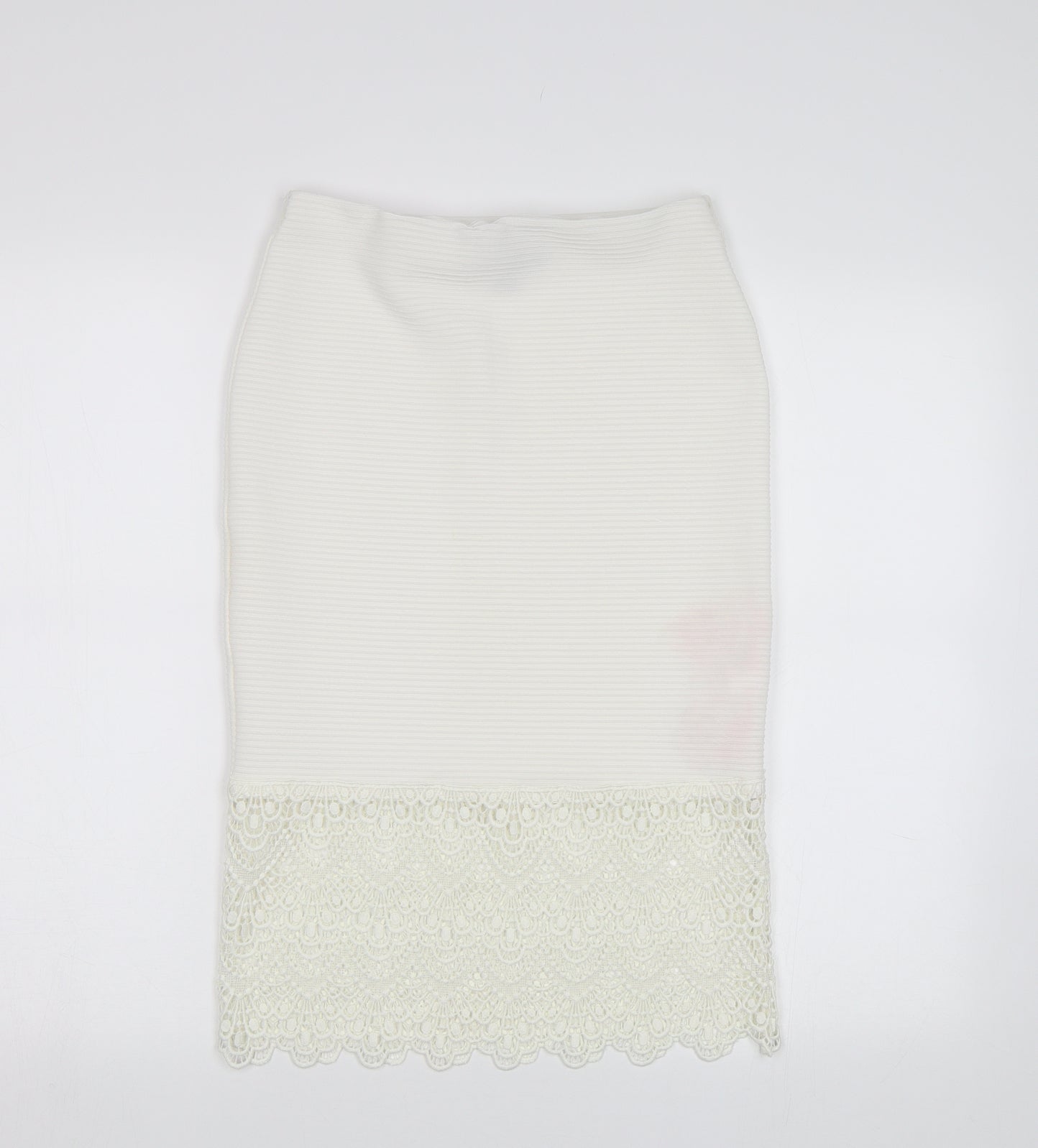 Primark Womens White   Bandage Skirt Size 8