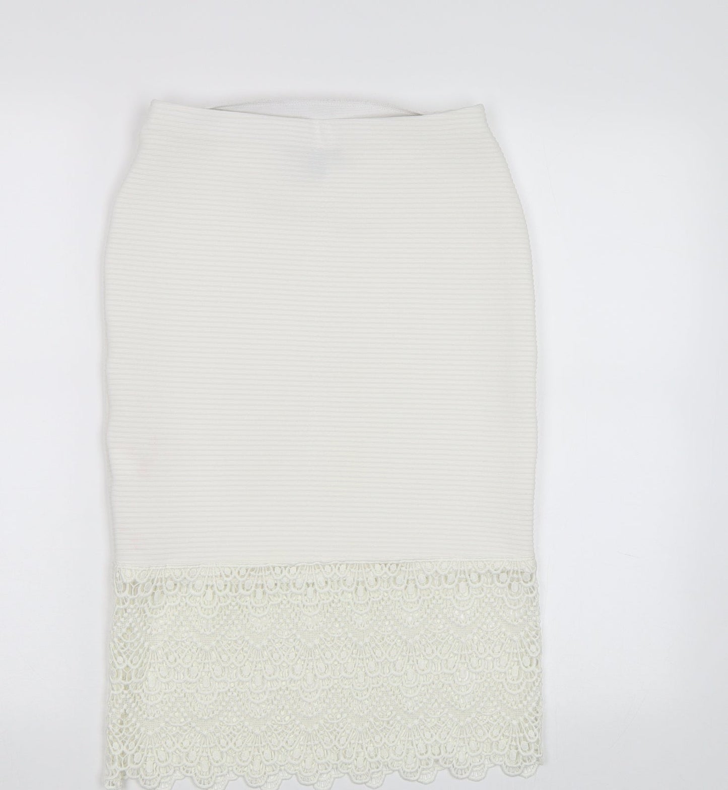 Primark Womens White   Bandage Skirt Size 8