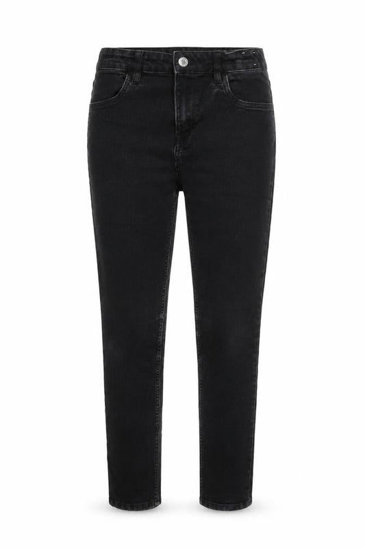 Front view of & Denim girls’ black skinny jeans, size 12, years