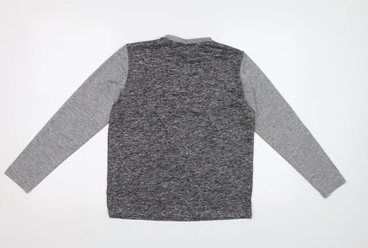SheIn Girls Grey   Pullover Sweatshirt Size 11-12 Years