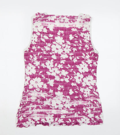 Womens UK Size 14 Soon Purple Basic Tank