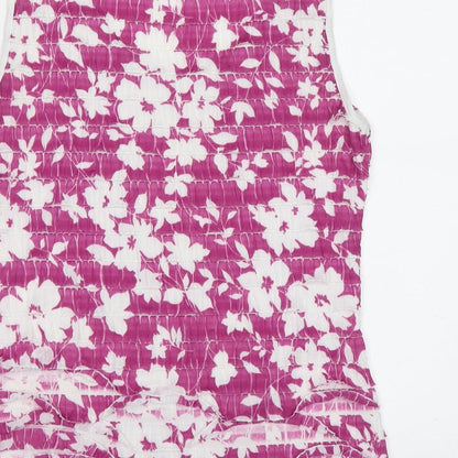 Womens UK Size 14 Soon Purple Basic Tank