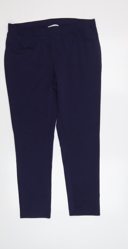atlas for women Womens Blue   Jogger Trousers Size 16 L27 in
