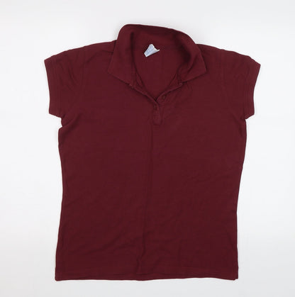 JHK Womens Purple   Basic Polo Size L
